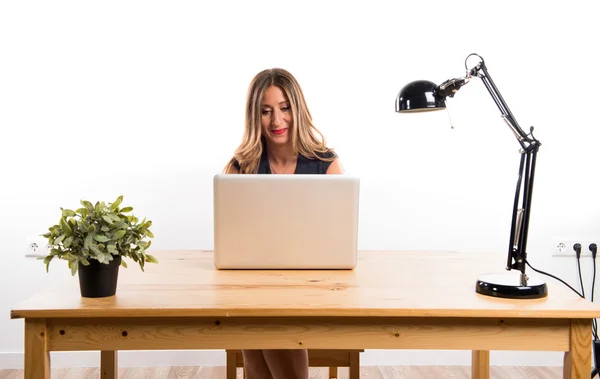 Woman working in her office — Stock Photo, Image