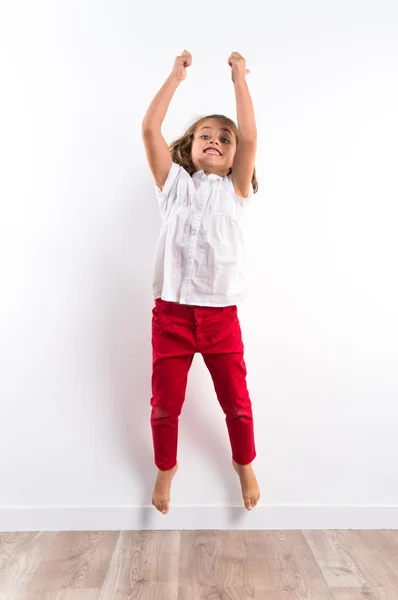 Girl jumping — Stock Photo, Image