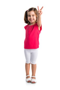 Zafer jest yapıyor çocuk