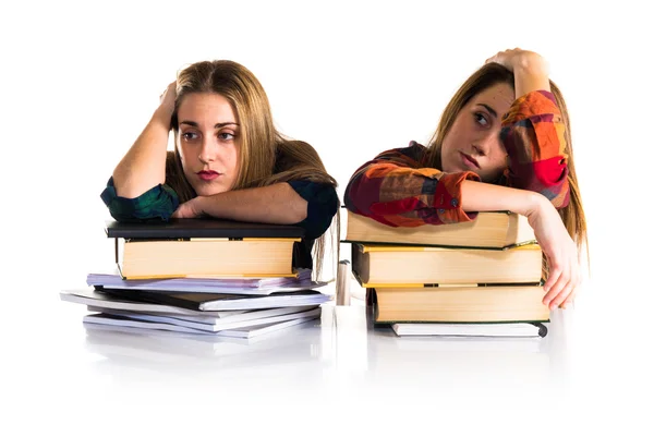 Tired students — Stock Photo, Image