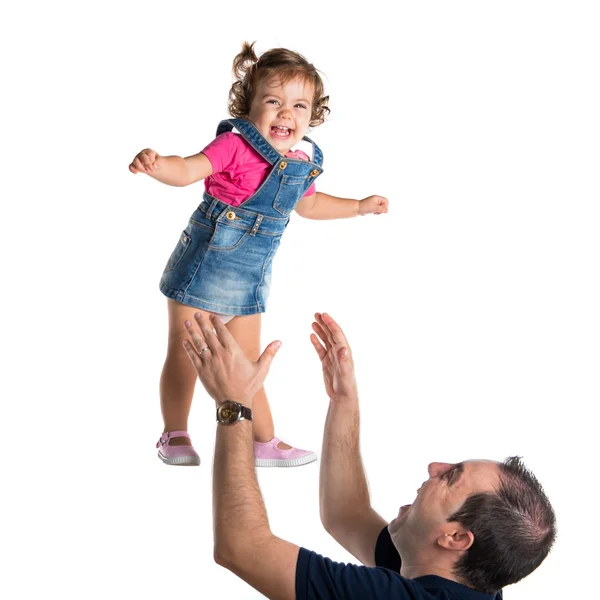 Baby flying — Stock Photo, Image