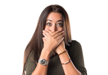 kadının ağzına kapsayan