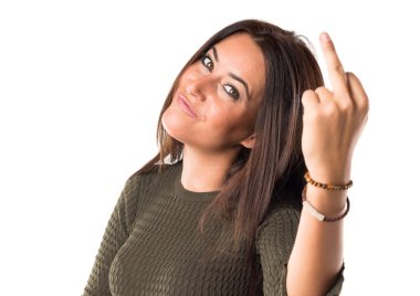 Boynuz jest yapma kadın