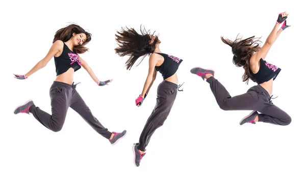 Adolescente chica bailando hip hop — Foto de Stock