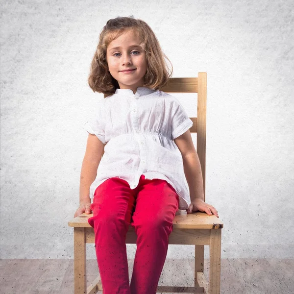 Kid over white background — Stock Photo, Image