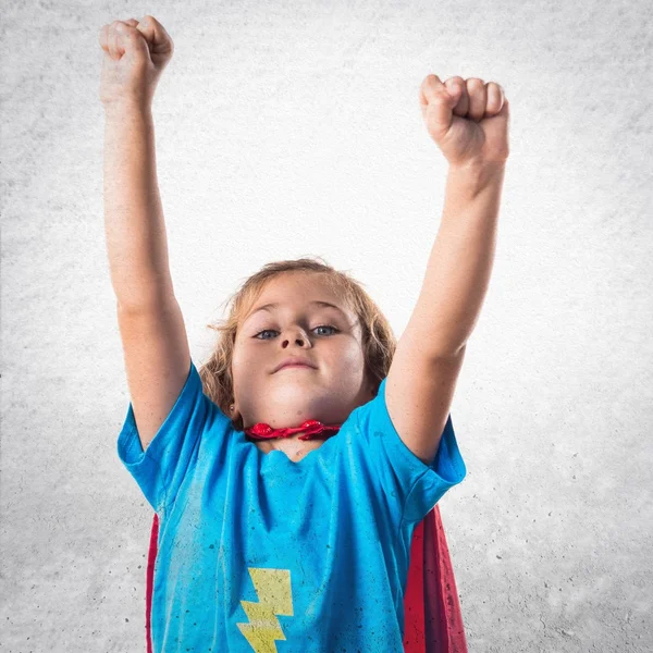 Kid över vit bakgrund — Stockfoto