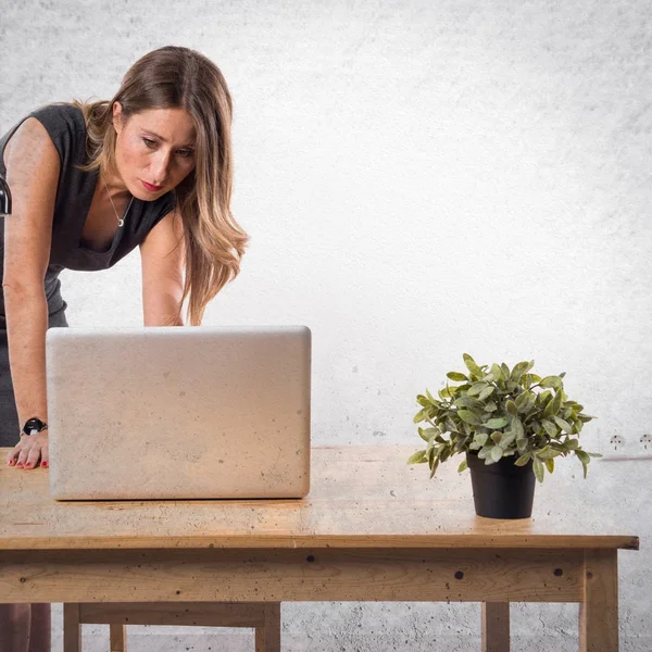 Woman working in her office — Stock Photo, Image