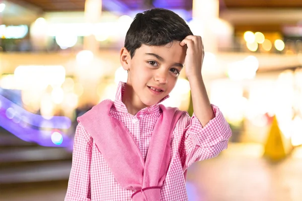 Child over white background — Stock Photo, Image