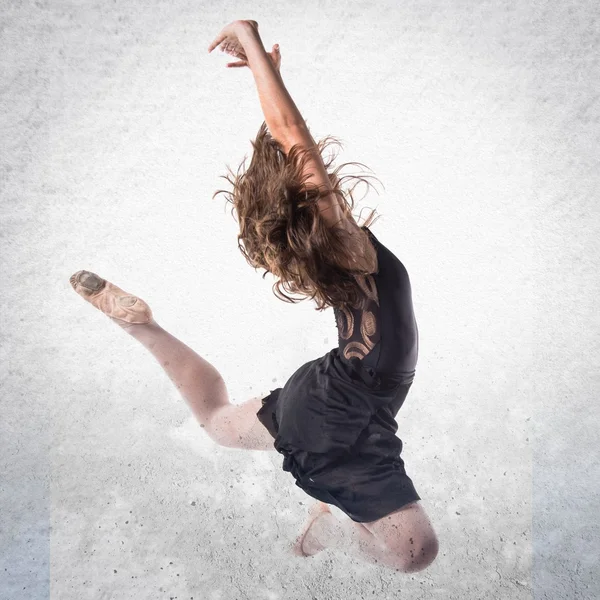Schöne Mädchen Ballett Springen — Stockfoto