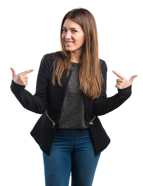 Mulher orgulhosa de si mesma — Fotografia de Stock