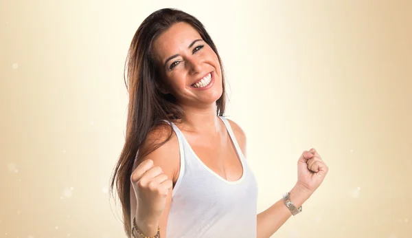 Mujer bonita en el estudio — Foto de Stock