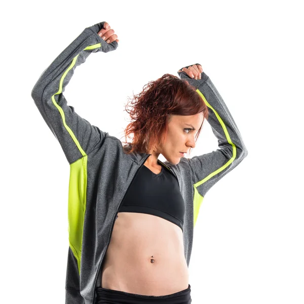 Mujer bailando street dance — Foto de Stock