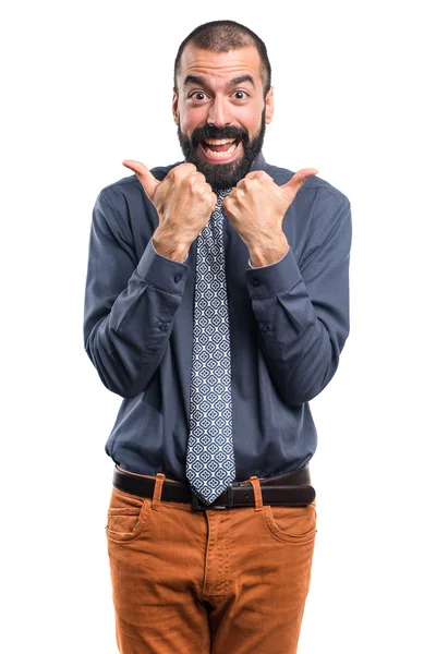 Homem com o polegar para cima — Fotografia de Stock