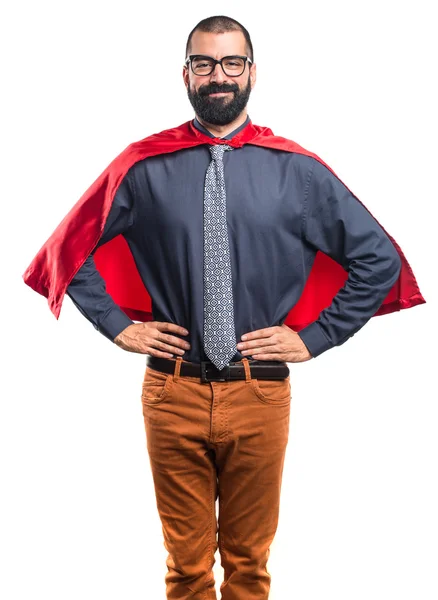 Super hero over white — Stock Photo, Image