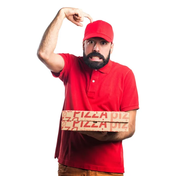 Pizzabote hat Zweifel — Stockfoto