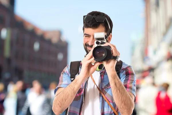 Uomo su sfondo bianco isolato — Foto Stock