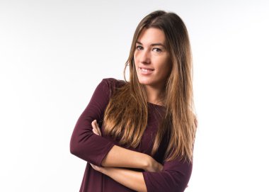 Studio çok esmer kadın