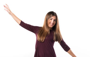 Studio çok esmer kadın