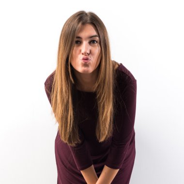 Studio çok esmer kadın