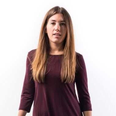 Studio çok esmer kadın