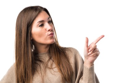 Düşünme ve yukarı kız