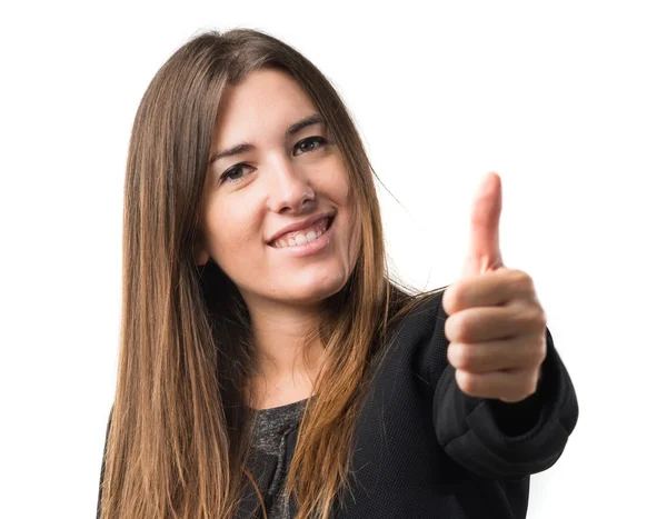 Girl with thumb up Stock Picture