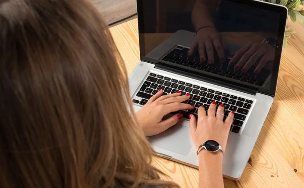 Woman working in her office — Stock Photo, Image