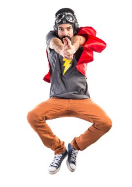 Süper kahraman silah jest yapma