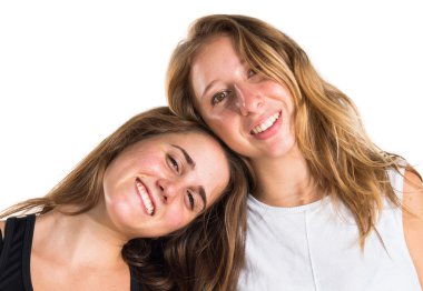 arkadaşlar izole beyaz zemin üzerine