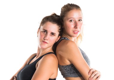 arkadaşlar izole beyaz zemin üzerine