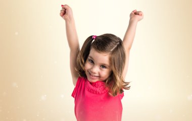 sevimli sarışın küçük kız