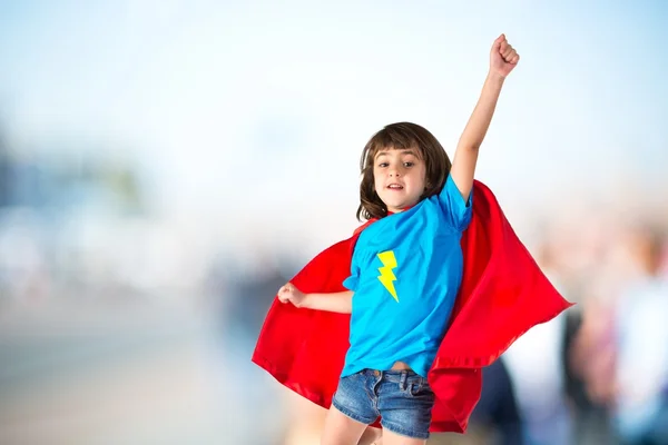 Ragazza vestita da supereroe — Foto Stock