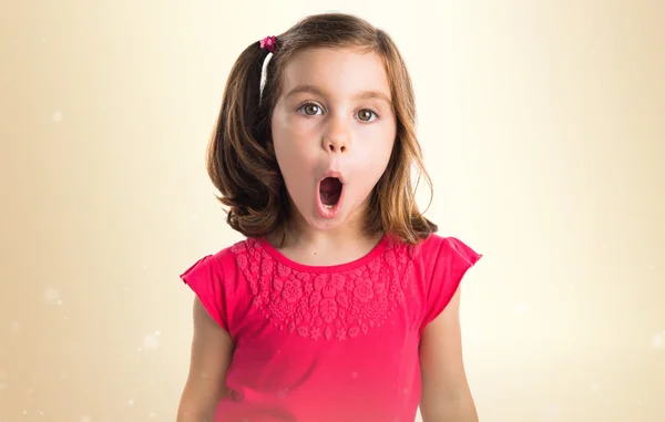 Dítě dělá gesto překvapení — Stock fotografie