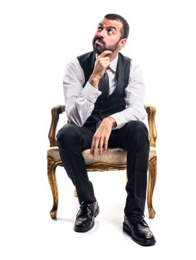 İnsanlar izole beyaz arka plan üzerinde