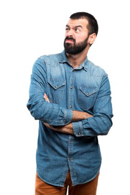 İnsanlar izole beyaz arka plan üzerinde