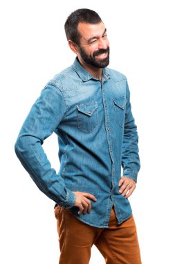 İnsanlar izole beyaz arka plan üzerinde