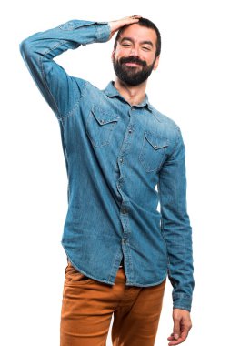 İnsanlar izole beyaz arka plan üzerinde