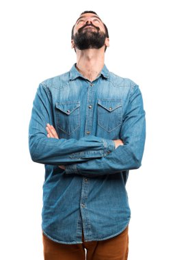 İnsanlar izole beyaz arka plan üzerinde