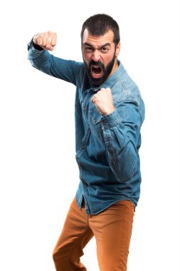 Bir yumruk veren adam