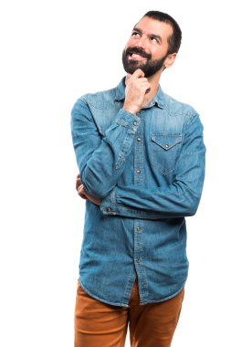 İnsanlar izole beyaz arka plan üzerinde