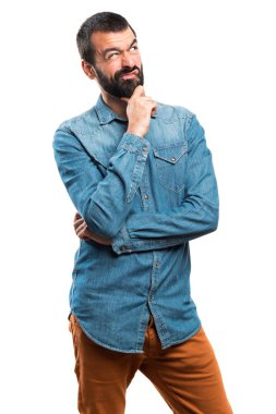 İnsanlar izole beyaz arka plan üzerinde