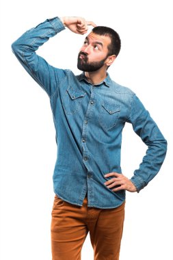 İnsanlar izole beyaz arka plan üzerinde