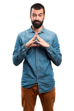 İnsanlar izole beyaz arka plan üzerinde