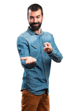 İnsanlar izole beyaz arka plan üzerinde