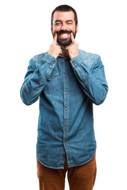 İnsanlar izole beyaz arka plan üzerinde