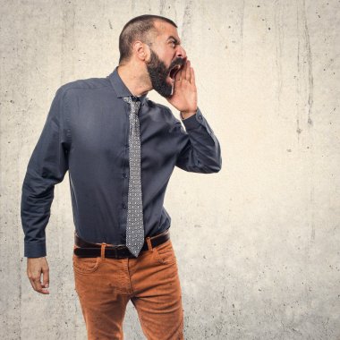 Adam izole arka plan