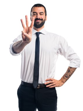 Adam izole arka plan