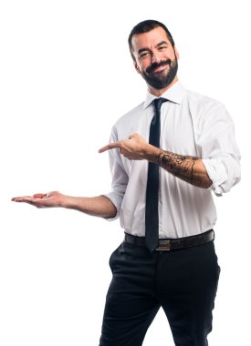 Adam izole arka plan