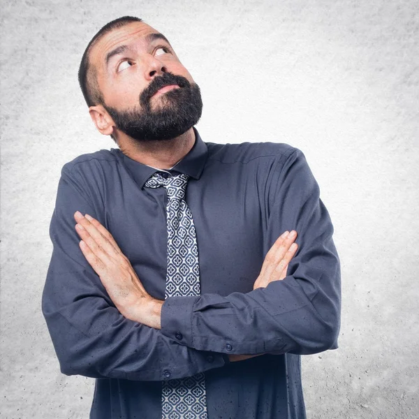 Hombre sobre fondo aislado — Foto de Stock