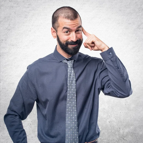 Hombre sobre fondo aislado — Foto de Stock